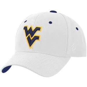  Zephyr West Virginia Mountaineers White Team Logo Z Fit Hat 
