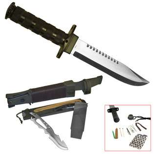 WMU Jungle King 14 Inch Hunting Knife with Nylon Sheat 