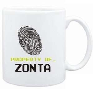 Mug White  Property of _ Zonta   Fingerprint  Female Names  