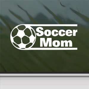  Soccer Mom White Sticker Window Vinyl Laptop White Decal 