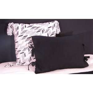 Black Tie Teen Bedding Twin Black and White Top Sheet 