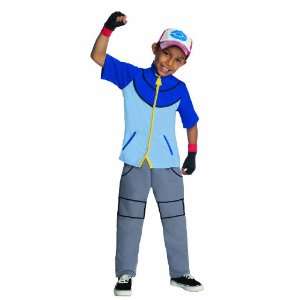  Pokemon Childs Deluxe Ash Costume   One Color   Small 