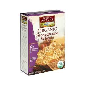 Crackers Organic Stoneground Wheat (Case of 6) 6 Ounces 
