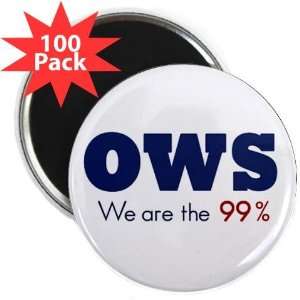 OWS Occupy Wall Street Protest WE ARE THE 99% 2.25 inch Fridge Magnet 