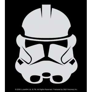 Star Wars   Clone Trooper   Black & White Rectangle Sticker / Decal