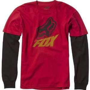  Fox Racing Method 2Fer Mens Long Sleeve Race Wear Shirt w 