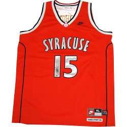 Autographed Syracuse University #15 basketball jersey signed by 