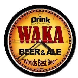  WAKA beer and ale cerveza wall clock 