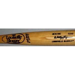 Wally Joyner Signed Game Used Louisville Slugger Pm Bat   Autographed 