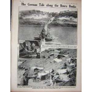  1915 WW1 German Band Music Soldier Trench Bzura River 