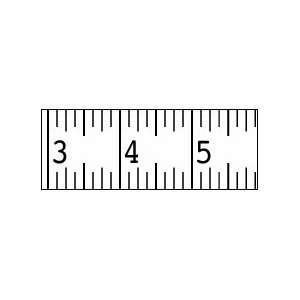  Adhesive Ruler 1 Wide, 1/8 Grads