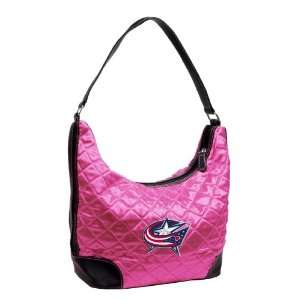  NHL Columbus Blue Jackets Pink Quilted Hobo Sports 