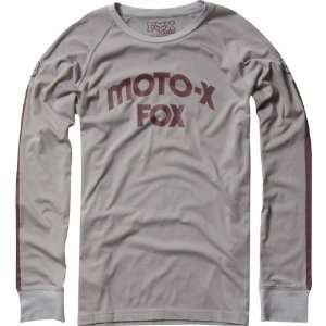 Fox Racing Hall of Fame Knit Mens Long Sleeve Fashion Shirt   Grey 