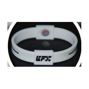  EFX Performace Wrist Band White with Black   7 inches 