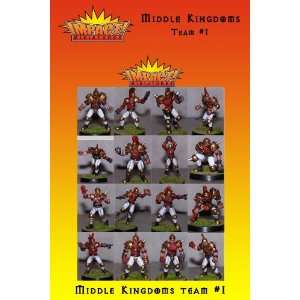   Middle Kingdoms Human Fantasy Football Miniatures Team 1 Toys & Games