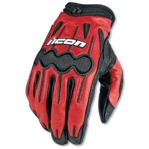    Icon ARC Gloves , Color Red, Size Lg 3301 0983 Automotive