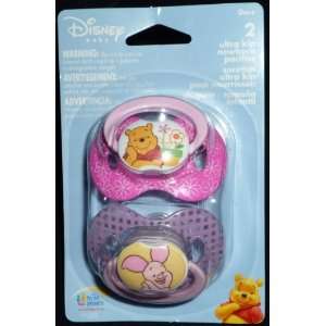  Disney Winnie the Pooh and Piglet Pacifiers 0m+ Baby