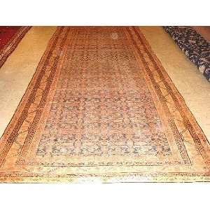    6x14 Hand Knotted Bijar Persian Rug   140x62