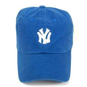  MLB NEW YORK YANKEES BLUE GARMENT WASH HAT CAP ADJ NEW 