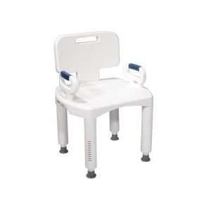  Drive Medical   Bath Bench with Back and Arms RTL12505 
