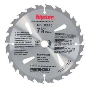 Porter Cable 12810 Riptide 7 1/4 Inch 24 Tooth ATB Thin 