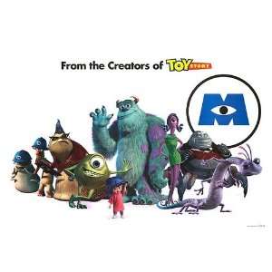  Monsters, Inc, Movie Poster, 39.5 x 27.5 (2001)