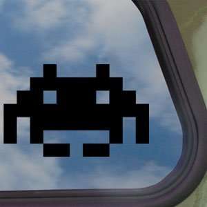 Space Invader Black Decal Wii Car Truck Window Sticker  