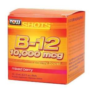  Shots B 12 Energy Boost Mixed Berry 10,000 mcg 12 15ml shots 