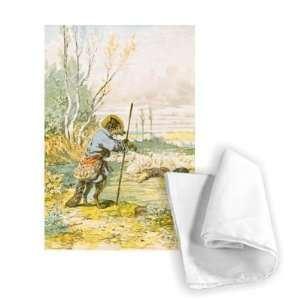 The Wolf as a Shepherd, from the Fables by   Tea Towel 100% Cotton 