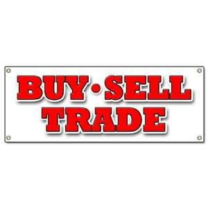  BUY SELL TRADE BANNER SIGN pawn shop signs games Patio 
