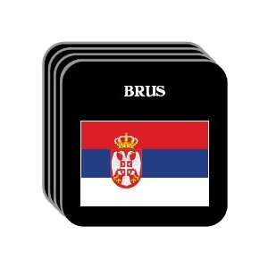  Serbia   BRUS Set of 4 Mini Mousepad Coasters 