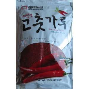 Haitai Agriculture Korean Hot Pepper Coarse Powder, 3.0 Pounds