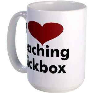  I Heart Teaching Kickbox Hobbies Large Mug by  