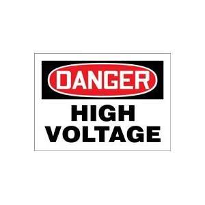 DANGER HIGH VOLTAGE 14 x 20 Aluminum Sign