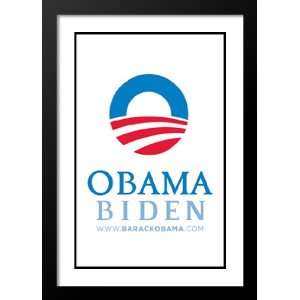  Barack Obama 32x45 Framed and Double Matted (Obama Biden 