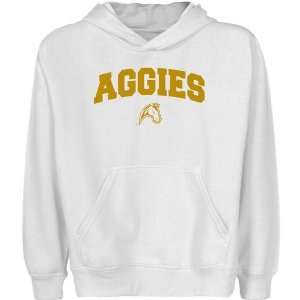  UC Davis Aggies Youth White Logo Arch Pullover Hoody 