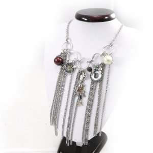  Necklace french touch Capucines brown silvery 
