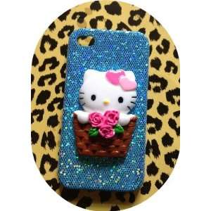  Hello Kitty Cute Basket Ride 3d Kawaii Iphone 4 / 4s Case 