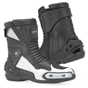 Vega 12 OClock 9 High Leather Rubber Sport Racing Motorcycle Boots 