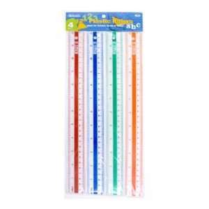  Plastic Ruler (4/Pack)   12 inch (30cm)