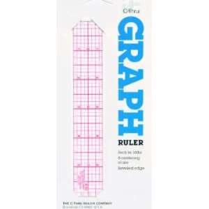    5533 RU C Thru 2 inch X 12 Inch Graph Ruler Arts, Crafts & Sewing