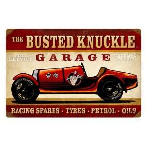  Vintage Race Car Automotive Vintage Metal Sign