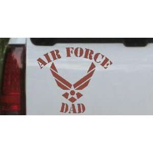 Brown 22in X 24.9in    Air Force Dad Military Car Window Wall Laptop 