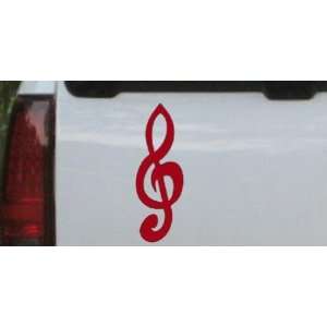  Red 14in X 38.7in    Music Note Car Window Wall Laptop 