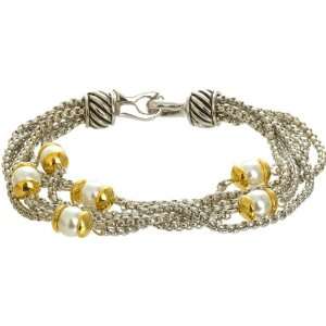    Royal Diamond White Pearl Fashion Designer Bracelt Jewelry