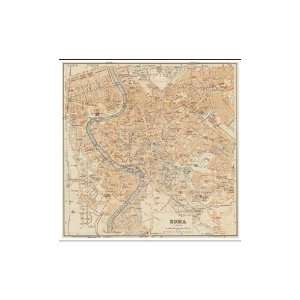  Mapa Di Roma, 1898 Poster Print