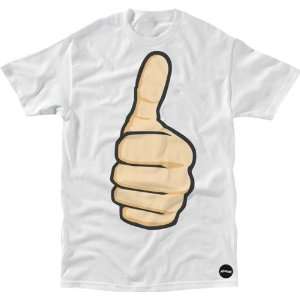  Almost Thumbs Up Small White Short SLV