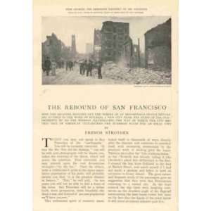  1906 Rebuilding San Francisco After Earthquake Everything 