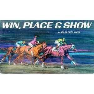   Show   A 3M Sports Game   Win Place And Show   1970 Vintage Board Game