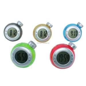  Stylish Water Powered Clock Alarm with Digital LCD Display 